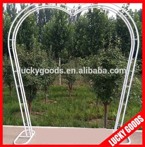 
customized heart shape metal garden wedding arch wholesale  (60724049286)
