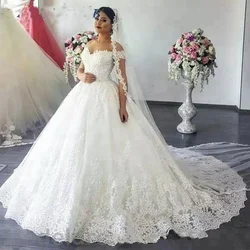 XN1815 Custom Made Wedding Dress 2022 Lace Appliques Ball Gown Vestido de noiva Off The Shoulder Ball Gown Ball Gown