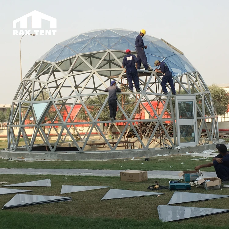 

10M Luxury Aluminum Structure Dome House Polystyrene, White,blue, clear