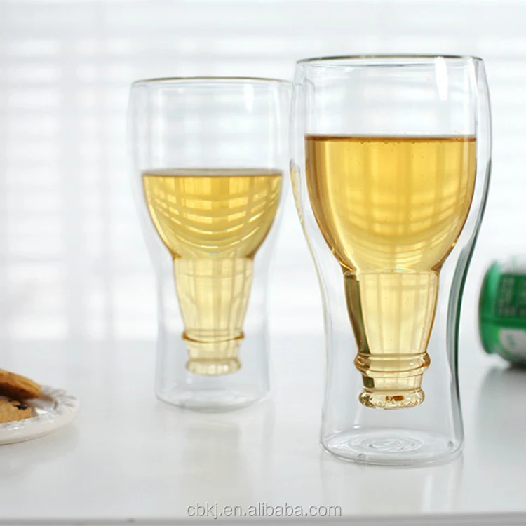 F&ecirc;te des P&egrave;res Unique Double Paroi Coupe En Verre Clair Verre Chope &agrave; Bi&egrave;re