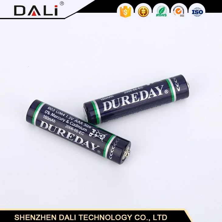1.5 V AAA Lr03 Alkaline Dry Cell Battery Remote Control Battery 160 Minutes  Made in China