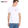 OEM Cheap 50%cotton 50% polyester regular fit white custom printing design no logo man basic guangzhou tshirt factory