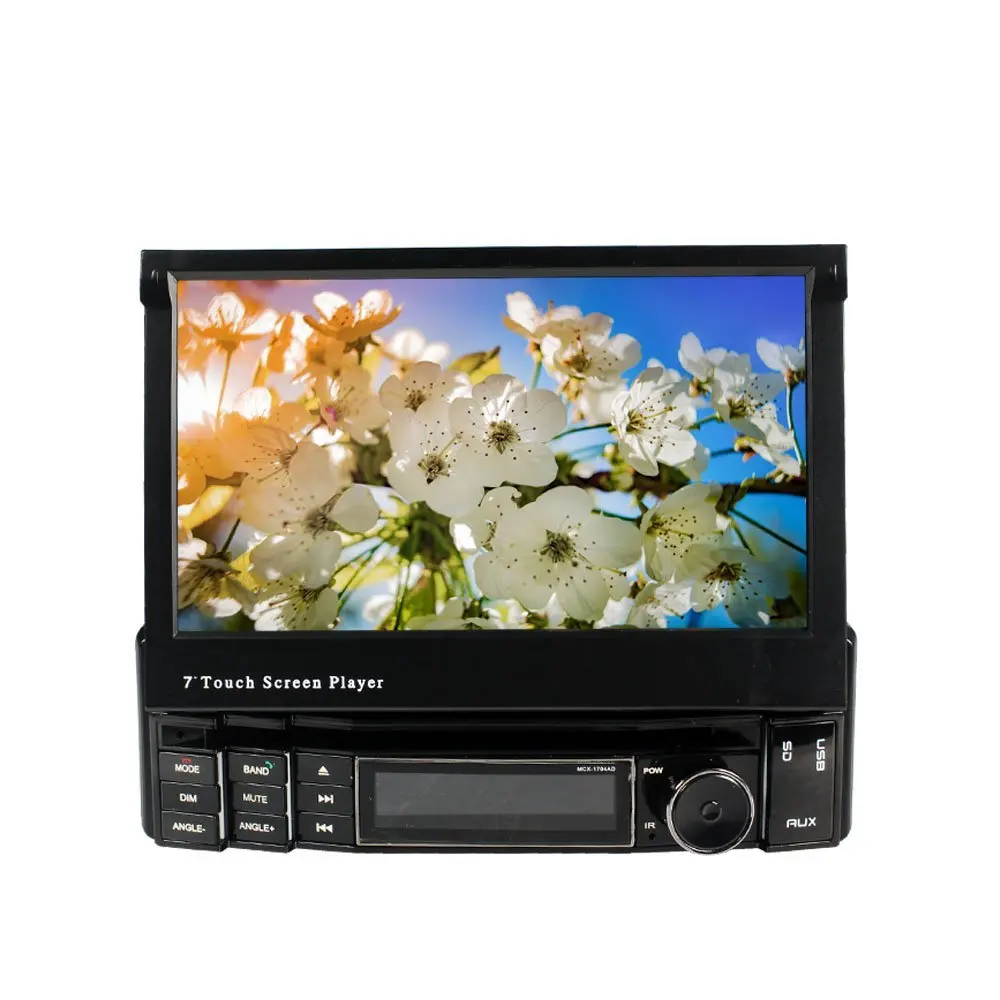 7 inch 16:9 TFT HD Digital Touch Screen Fixed Panel Compatible with DVD//CD/MP4/DIVX/MP5/MP4,Built-in Bluetooth Car Multimedia Player