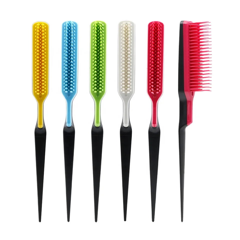 

Professional Plastic Styling Tools Hairdressing Combs Salon Deluxe Triple Teasing Tail Comb, Customised