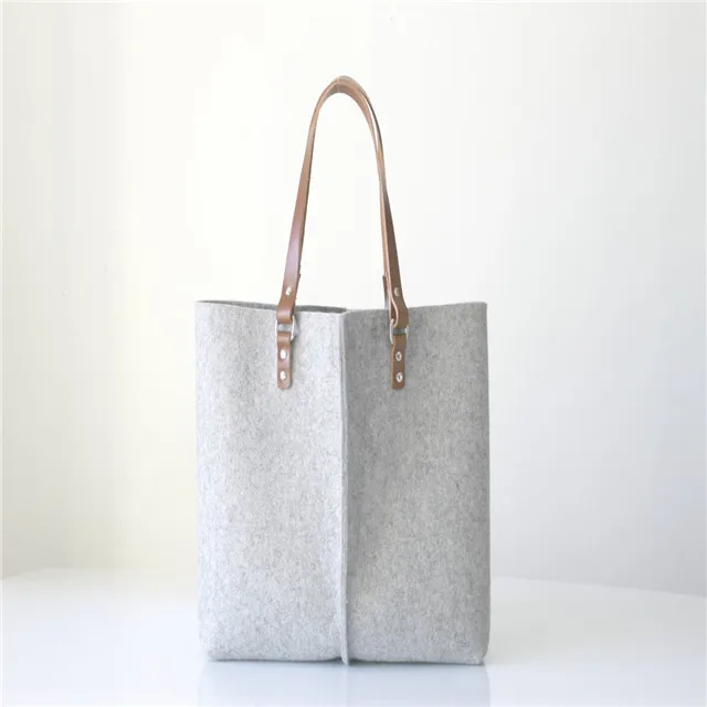 

100% Design Casual Wool felt tote bag for women