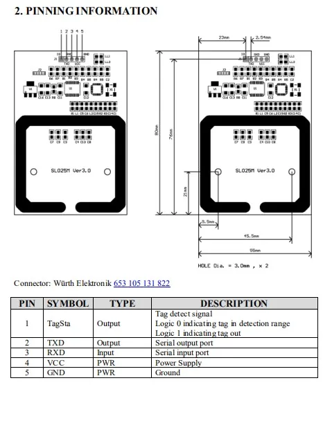 
factory 13.56Mhz ISO14443A HF RFID reader embedded Module OEM -SL025M 