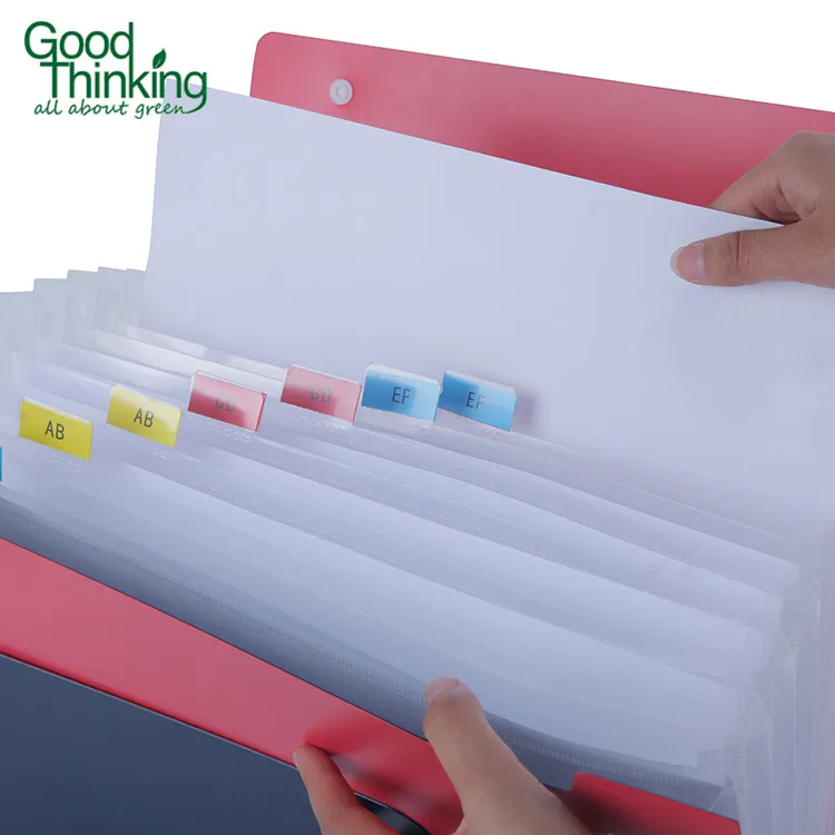 
A4 size office document wallet expanding file folder with handle,custom wallet eco-friendly school expanding file folder 