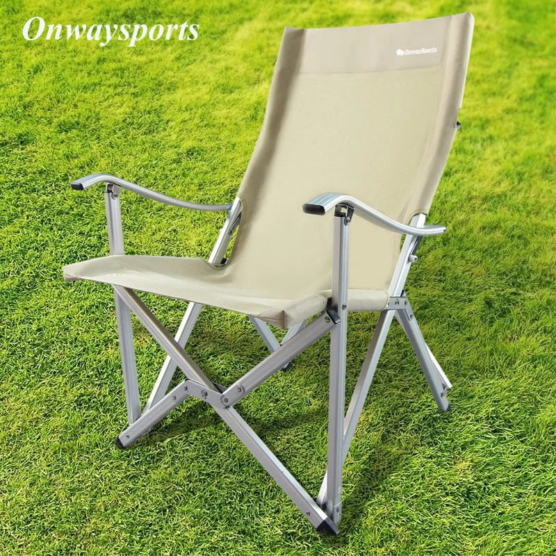 Factory Wholesale Ow72b Aluminum Outdoor Folding Garden Chair With