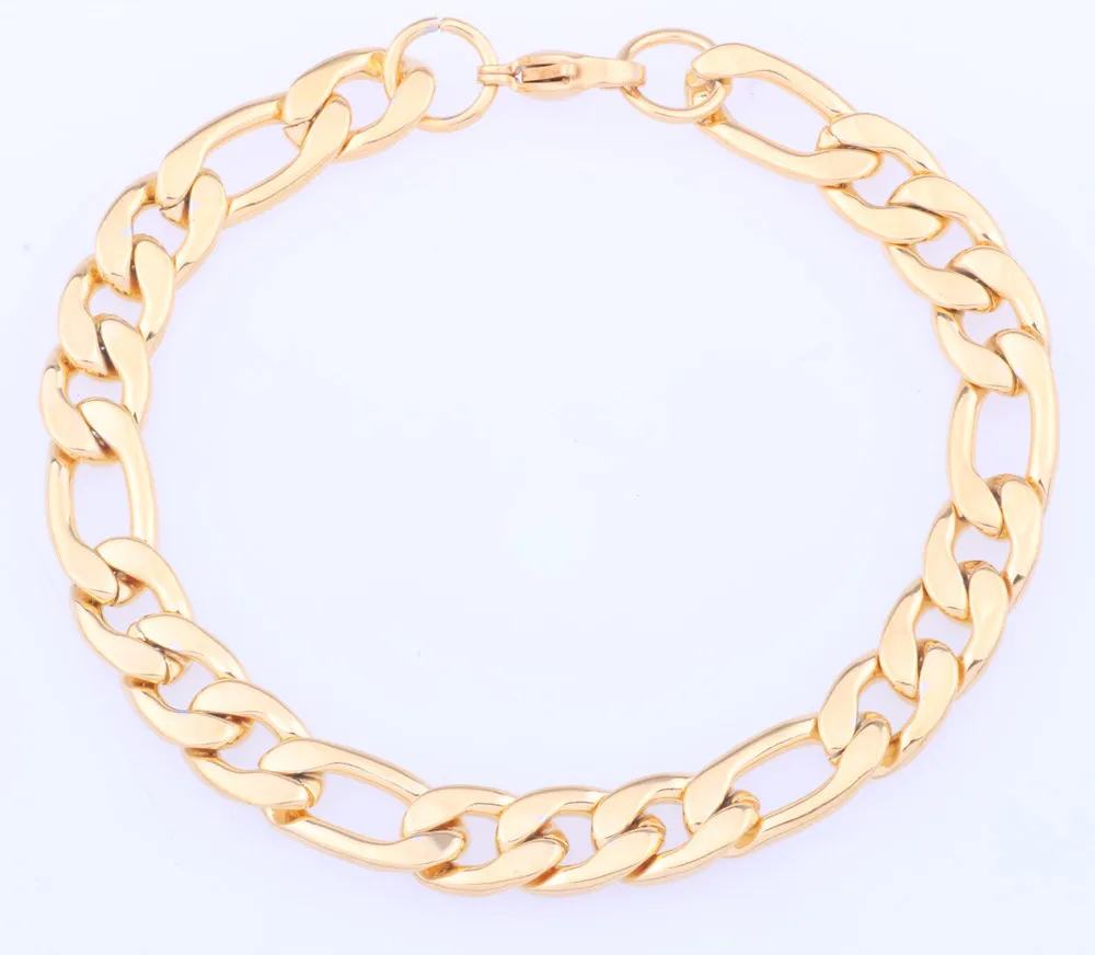 

Stainless Steel Bracelet Men Jewelry Link Cuban Chain 2015 yellow gold Stainless Steel Bracelet for men and women, N/a