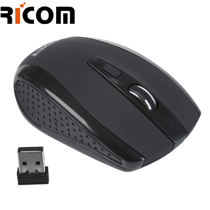 Laptop 2.4Ghz wireless optical mouse with usb receiver 6 Buttons, 3 Adjustable DPI 800/1200/1600 for Laptop / PC