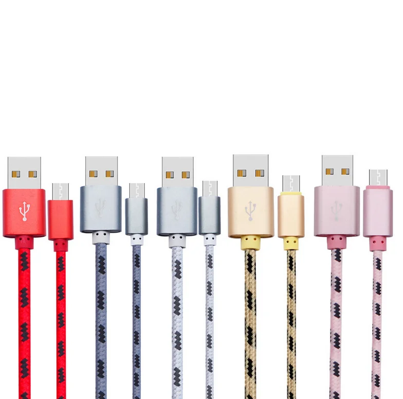 Amazon Top Seller 2018 Mobile Phones 4G Usb Cable Nylon Braided Good Quality Usb Data Transfer And Charging Usb Cable