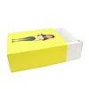 Customize printing cute design foldable paper baby clothes/socks gift keepsake folding sliding drawer box packaging
