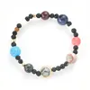 Solar system eight planets beaded bracelet natural stone bracelet