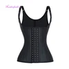 25 Steel Bones Latex Three Line Hooks Adjustable Latex Waist Trainer Corset