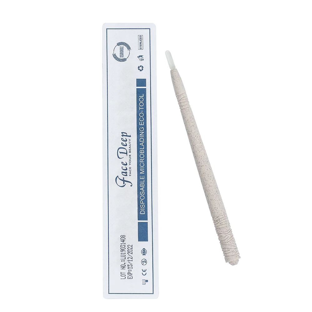 

Face Deep New Arrival wheat-colored Disposable microblading Eco-holder permanent makeup tools