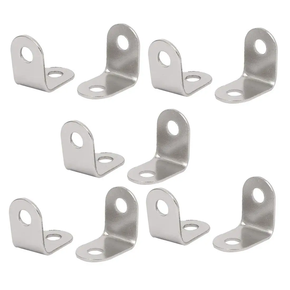 11.5mmx9mmx11.5mm L Shape Metal Angle Brackets Corner Braces Black 40pcs