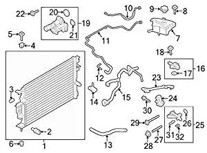 Ford OEM Cooling System Bypass Line Adapter O-Ring W714789S300 Image 26 Ford OEM Cooling System Bypass Line Adapter O-Ring W714789S300 Image 26