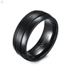 Without Stone Statement Core Jewelry Design Black Band Titanium Ring