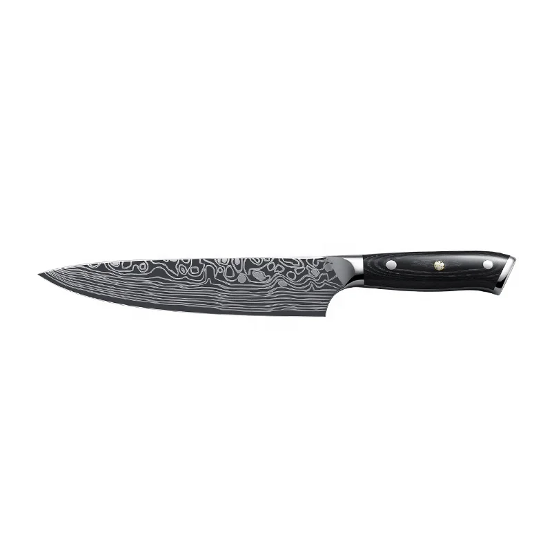 

Damascus Knife Professional Chefs Knife, Customized
