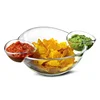 Food Serving Bowls Custom Clear Plastic Novelty Chip Dip Bowl