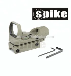 Spike New Holographic Sand Color Red & Green Dot Reflex Sight Scope 4 Type Reticle Red Dot Sight used for Rifle Scope