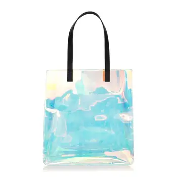 Tpu Clear Iridescent Bag Tote Bag Handbag - Buy Tpu Bag,Clear Bag ...