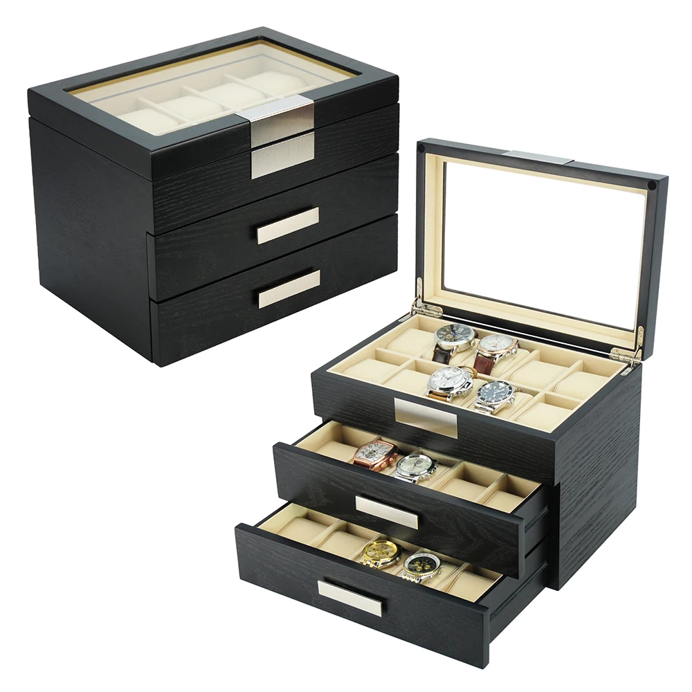 Luxury Wood Veneer Jewelry Display And Storage Box - Buy Luxury Jewelry ...