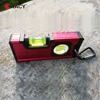 Mini Magnetic Vertical Pockets Spirit Level with metal hook