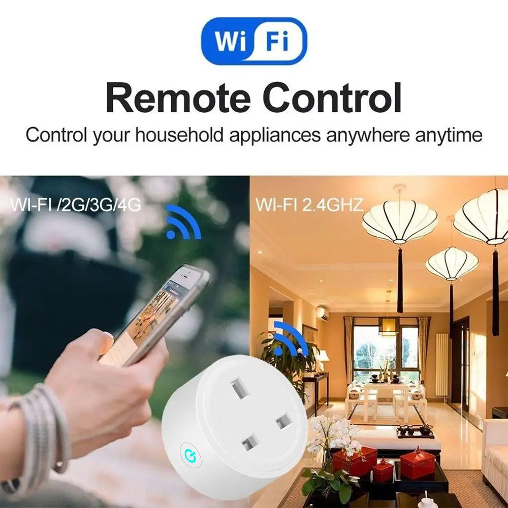 Tuya Mini Wifi Smart Plug UK Wifi Smart Plug Socket