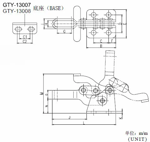 VH-13005SS Stainless Steel Vertical Handle Toggle Clamp (Cross Referenced: 305-USS