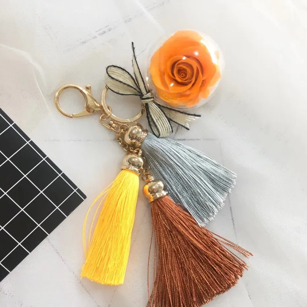 Preserved Flower Keychain Buy Preserved Flower Keychain,Wedding