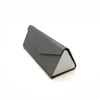 Two tone triangle folding sun glass case