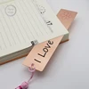Excellent Printing Logo Rose Gold Metal Bookmarks Made in China