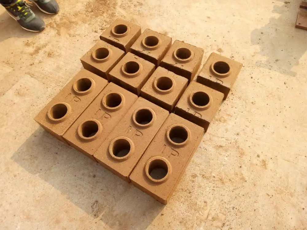 Briks Making Machine Line HBY5-10 Lt5-10 Interlocking Earth Block Machine Manufacture Congo supplier