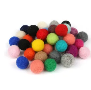 Image of 100% Wool Felt Balls Round Wool Felt Balls DIY Home Decoration Mixed Color Wholesale 15MM 20MM Ball Felt
