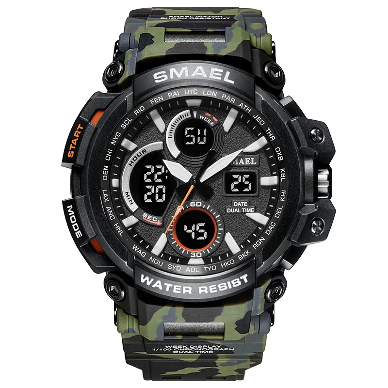 

SMAEL 1708MC multifunctional camouflage military style mens sport watch