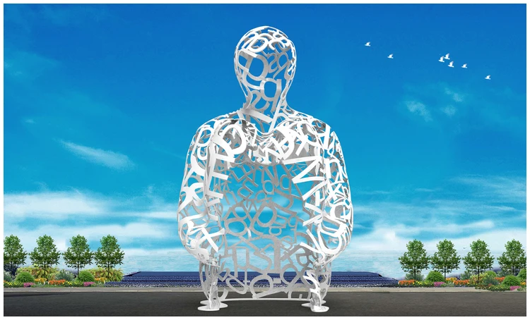 Sculture Moderne In Metallo Human Body Abstract Art Sculpture Metal Modern Abstract Sculpture