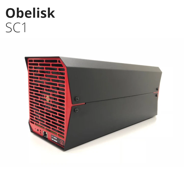 

Rumax Most Profitable Asic Miner Obelisk SC1 with 2 Algorithms (Blake2B, Blake2B-Sia) 550Gh/s 500W, N/a