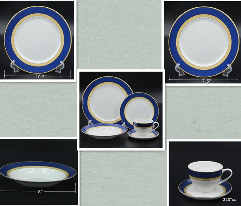 Dubai Bulk Porcelain Dinner Set Tableware Bone China Dinnerware Set