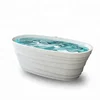 European Multi skirt design style oval bathroom solid surface nature stone marble bathtub classical hot baths tub