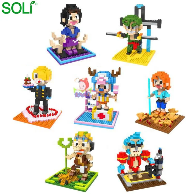 Robin Franky Usopp Chopper Zoro nhỏ khối piece nami hành động hình one piece sanji