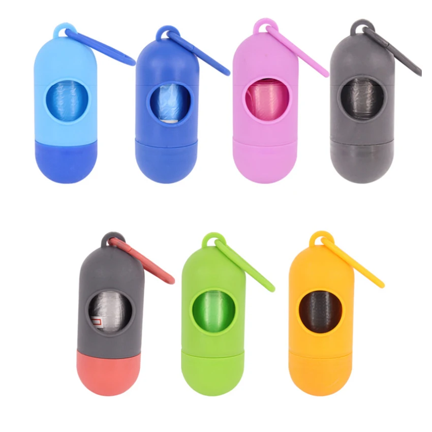 Reusable Plastic Poop Bag Container Capsule Shape Dog Poop Bag Dispenser Buy Capsule Shape