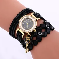 

2017 wholesale leather wrap watches women vintage ladies watches LNW316