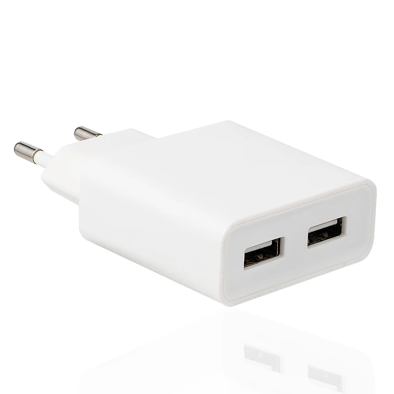 

EU US Plug Travel portable phone usb wall charger for smart phone, White
