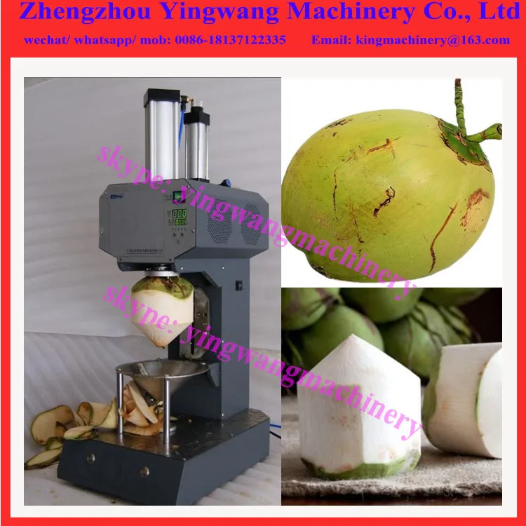 Automatic Fresh Green Young Tender Coconut Trimming Peeling Machine
