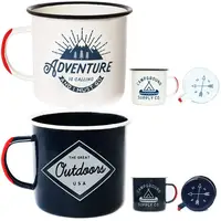 

Adventure Enamel Camping Mug Enamel Camping Mug Travel Cup - Morning Coffee Mug, 16oz (455ml)