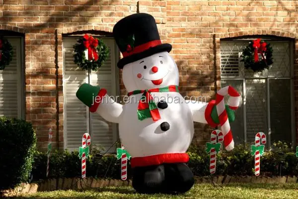 Fat Christmas Inflatable Snowman For Yard Decoration Buy