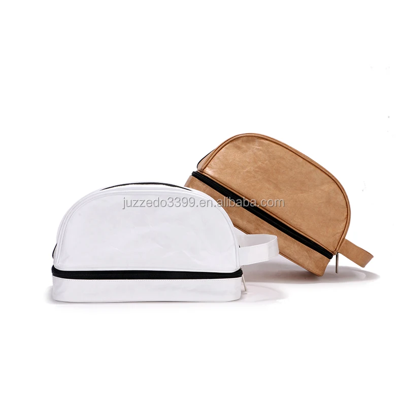 product-750-750 Fashion lightweight Water Resistant tyvek paper cosmetic bag Custom eco friendly waterproof tyvek toiletry bag for men