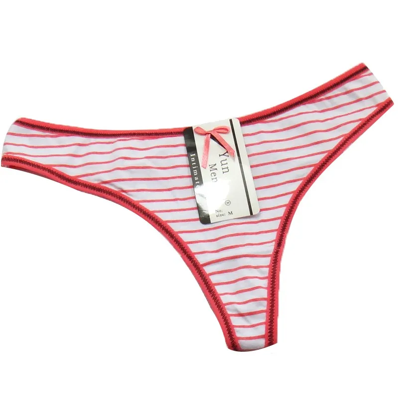 sexy cotton panties underwear women striped thongs and g strings