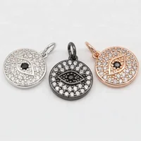

Eye of evil jewelry pendants , micro pave cz brass jewelry making for women